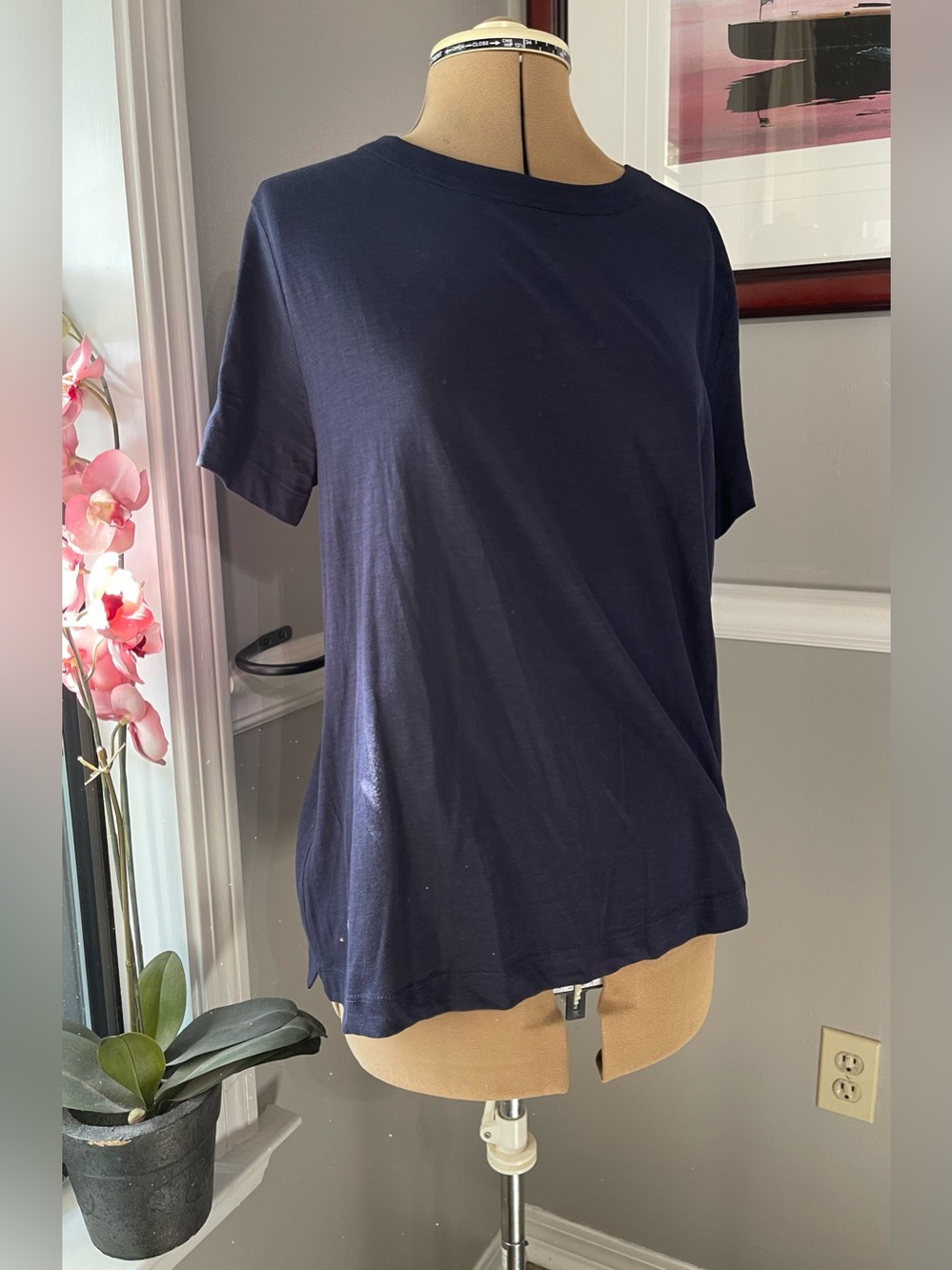 LOFT NWT Navy Short Sleeve Crewneck Tee